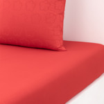 Kenzo - Drap housse en satin blanc, K Hanadot