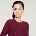 Cardigan en maille torsadée