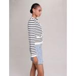 Cardigan en maille à rayures