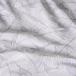 Lacoste - Housse de couette en satin de coton lavé gris, L Leaf