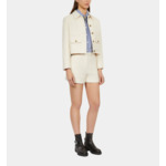 Veste Écrue En Tweed Femme