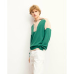 Pull Col Camionneur Bicolore