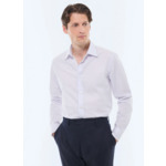 Chemise à rayures en popeline de coton