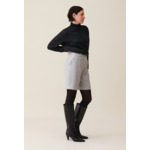 Bermuda droit gris clair