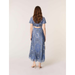 Robe longue fluide imprimée