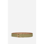 Ceinture Cuir Lisse Ajouré 40MM En laine et yack