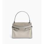 Sac porté épaule grand modèle Emie en cuir lisse et nubuck