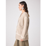 Gilet en laine cosmique TERRE_FUMEE_BEIGE