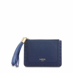 Premier Flirt de Lancel - Porte-cartes zippé L - Grand modèle - Bleu Petrole