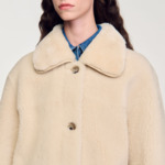 Manteau en peau lainée