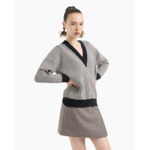 Pullover-milk/liq/black pied