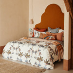 Olivier Desforges - Drap housse en percale de coton bleu, Ispahan