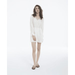 Robe Courte Manches Longues Avec Galons Dentelles Femme