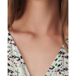 Robe Courte En Soie Imprimée Rita