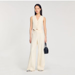 Pantalon en tweed strassé