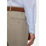 Chemise À Rayures Bleu Clair En Coton Dobby Regular Fit