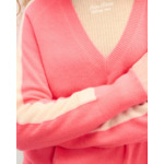 Pull Col V Oversize Bandes