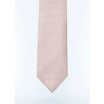 Cravate rose en soie