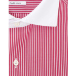 Chemise Classique en popeline rayée bordeaux