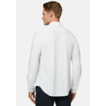 Chemise Blanche En Nylon Stretch Slim Fit