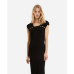 Robe Longue Details Epaulettes