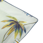 Yves Delorme - Taie d'oreiller en satin de coton vert, Tropical