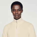 Cardigan zippé en maille