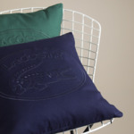 Lacoste - Housse de coussin en coton vert, L Lacoste