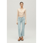 Top cache-cœur beige