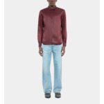 Chemise À Rayures Noires Et Rouges Homme