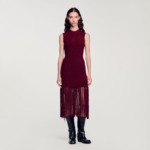 Robe en maille velours