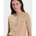 Gilet Geoffrey Beige en Coton