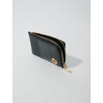 Porte-cartes en cuir effet croco