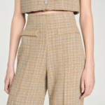 Pantalon en tweed carreaux
