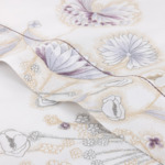 Yves Delorme - Drap plat en batiste de coton violet, Givre