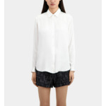 Chemise En Satin De Soie Manches Longues Femme