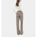 Pantalon Tailleur Ample À Carreaux Vichy Femme