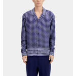 Chemise A Manches Longues Col Requin Homme