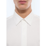 Chemise gorge cachée en coton nid d'abeille