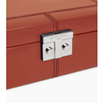 Coffret 8 montres fermoir T en cuir