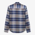 Chemise à carreaux bleu foncé