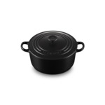 Cocotte ronde 22cm en fonte émaillée noire