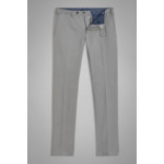 Pantalon En Coton Stretch Coupe Slim