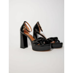 Sandales en cuir à plateforme