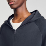 Cardigan à capuche en maille milano