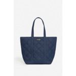 Cabas M En Denim Matelassé Porté Main