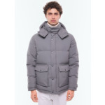 Doudoune à capuche en toile déperlante