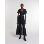 Robe longue en dentelle