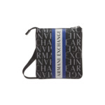 Sac bandoulière plat pour homme - nero