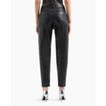 Pantalon 5 poches - noir brillant enveloppé d